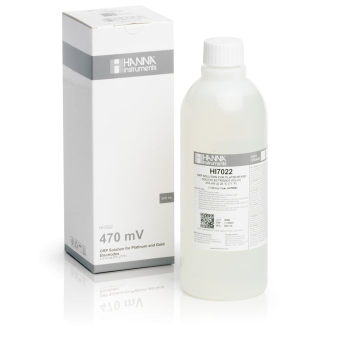 Hanna ORP test Solution for platinum ang gold electrode 470 mv 500ml HI-7022L