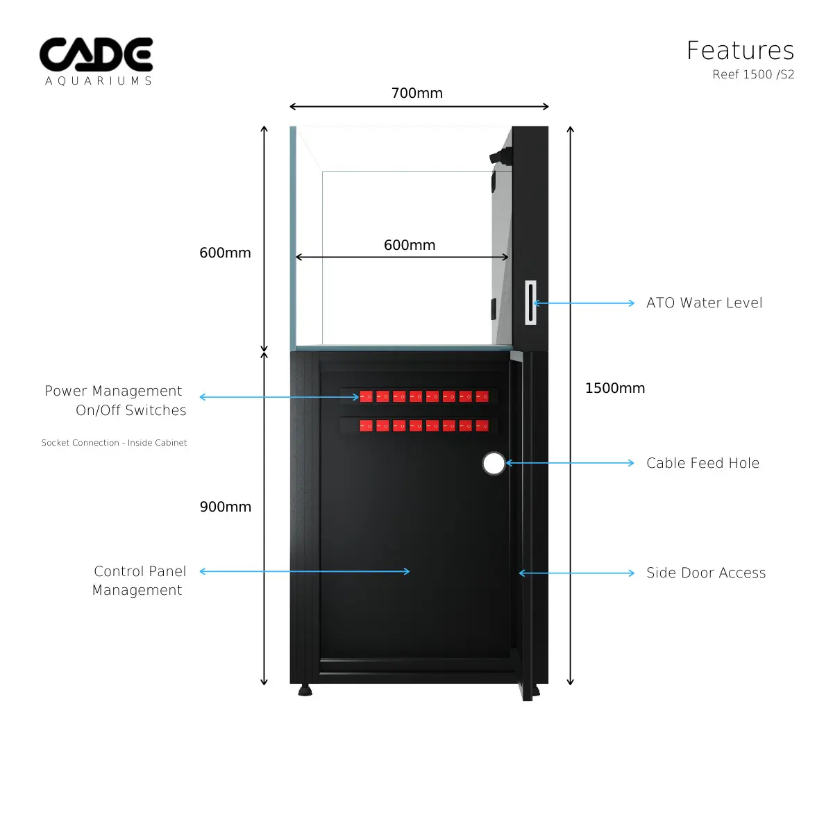 Wowdesign Aquarium.co.il Reef S2 Cade Wowdesign Aquarium.co .il Reef S2 Cade Pr2 1500 B 14 CADE Reef S2 1500