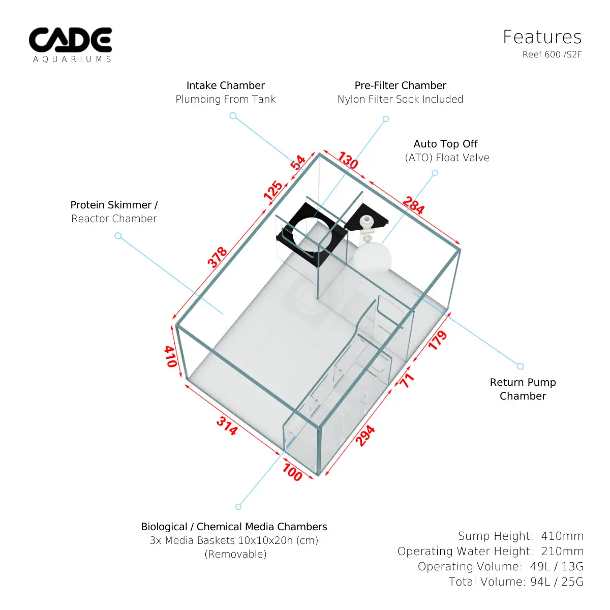 CADE Reef S2/F 600