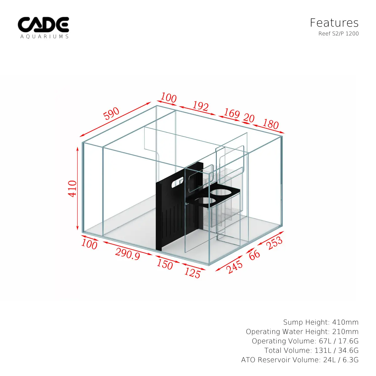 CADE Reef S2/P 1200