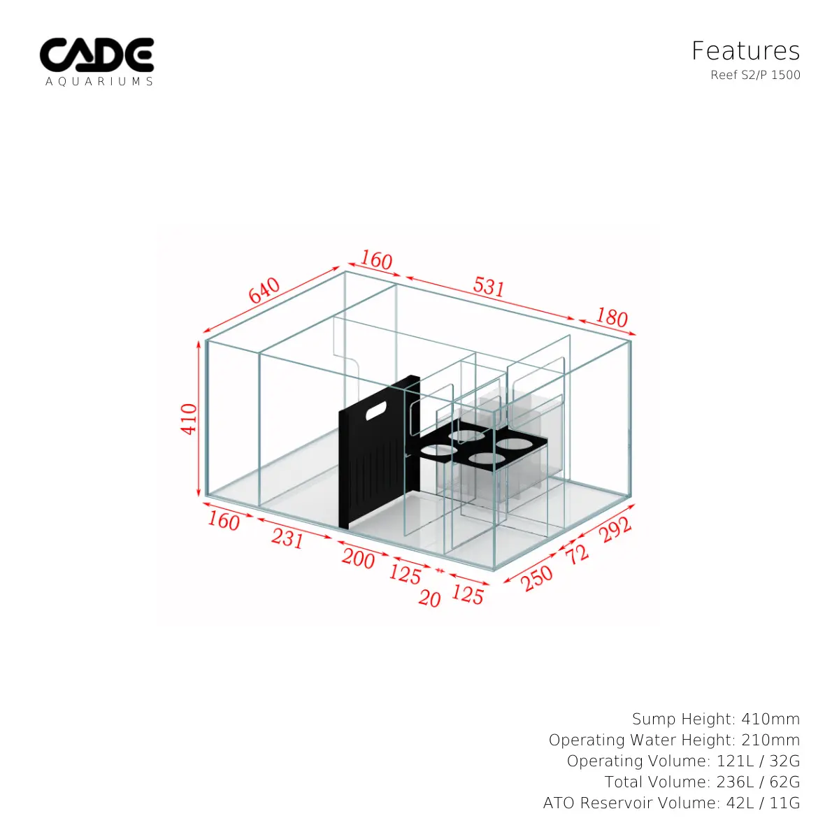 Wowdesign Aquarium.co.il Reef S2p Peninsula Wowdesign Aquarium.co .il Reef S2p Peninsula Pr2p 1500 B 18 CADE Reef S2/P 1500
