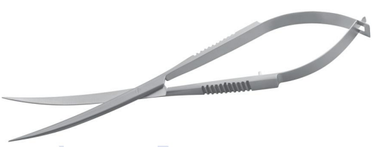 004 15 Aquatix SPRING SCISSORS 15 CM CURVED