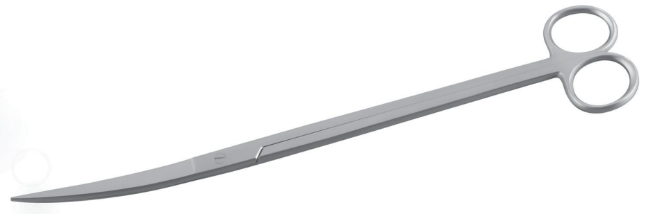 Aquatix Long Scissors Curved, 25cm