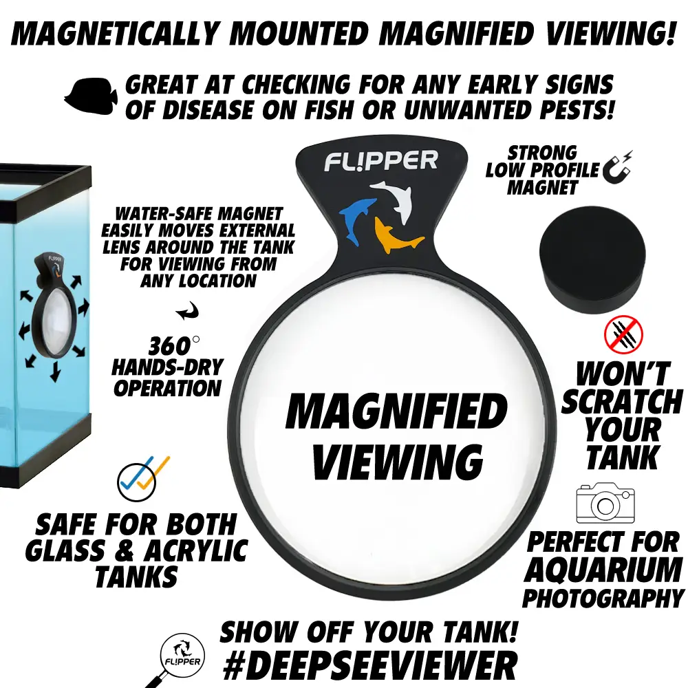 Flipper DeepSee Max Magnified Magnetic Aquarium Viewer 12.7cm