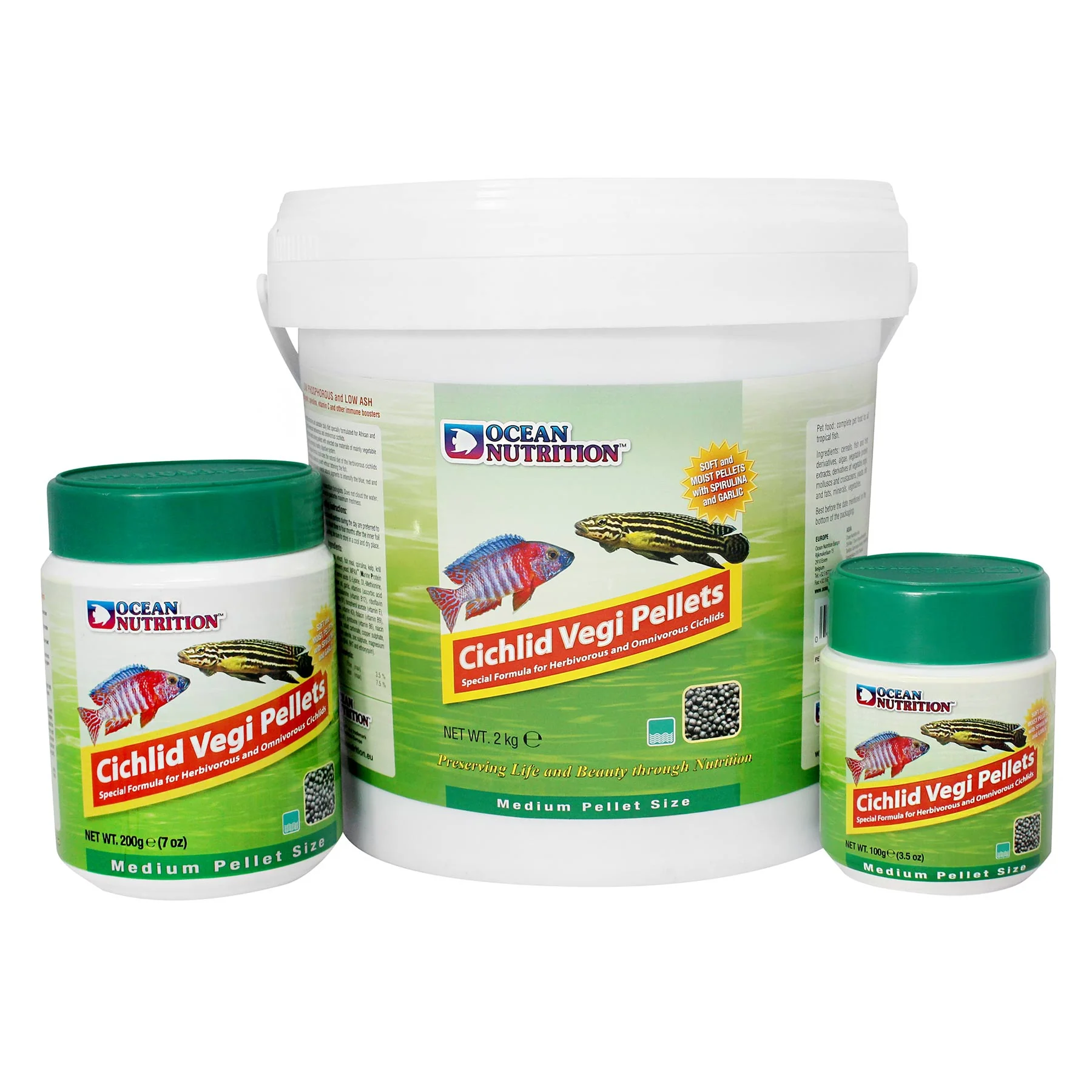 Ocean Nutrition Cichlid Vegi Pellets 5 Kg Medium